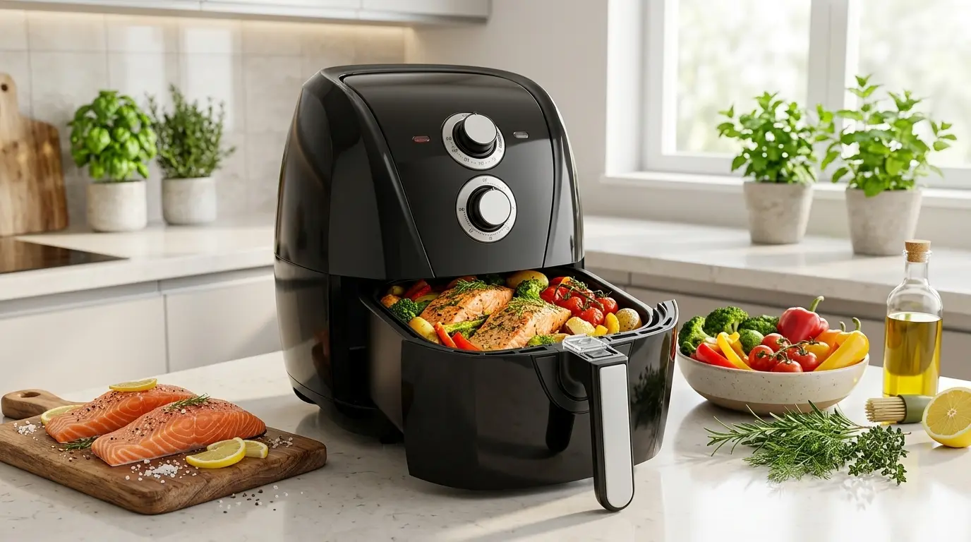 air fryer de quantos litros para família de 4 ou 5 pessoas? qual capacidade escolher