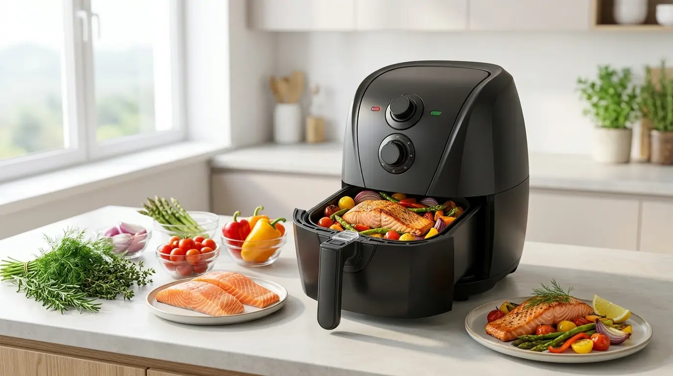 air fryer faz comida mais saudável (sem óleo)? o que muda de verdade