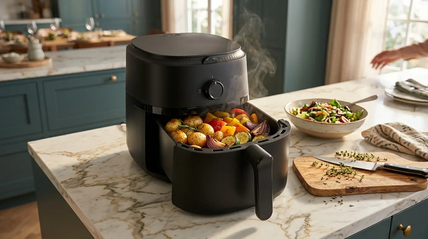 o cesto da air fryer pode ir na lava-louças e como limpar sem danificar?