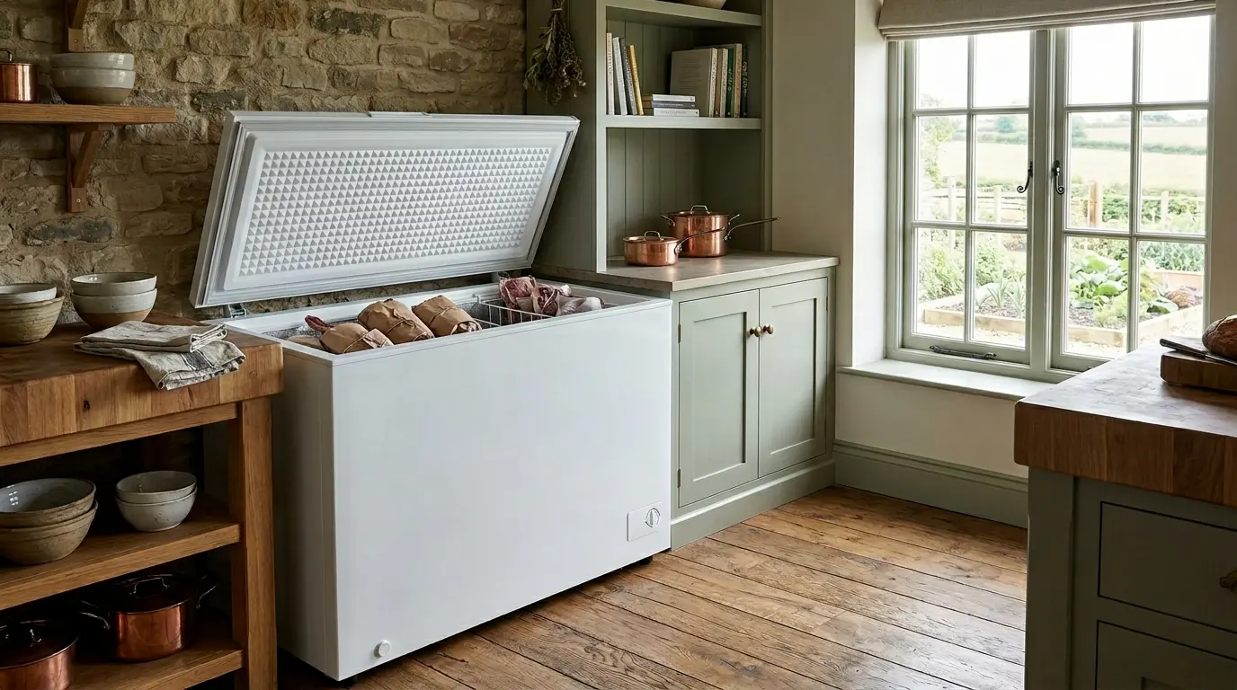 freezer horizontal com controle de temperatura ajustável