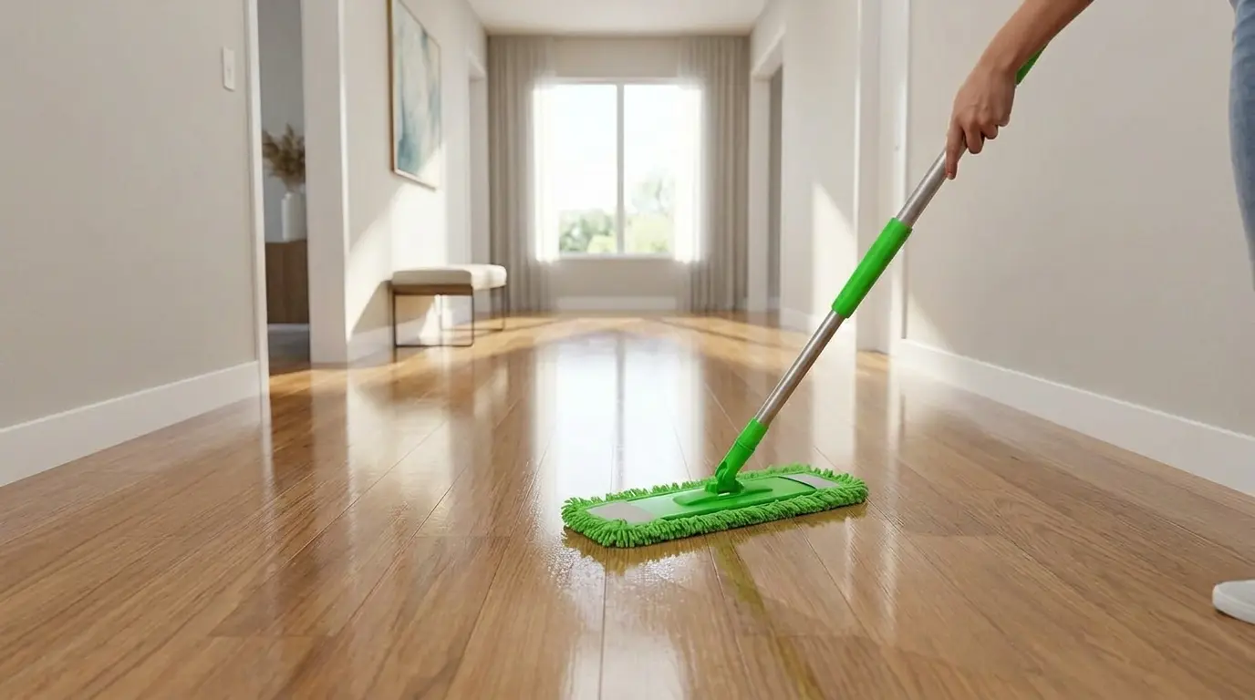mop em piso laminado e madeira
