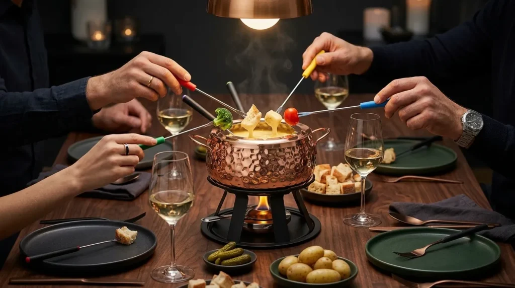 panela fondue base estavel segura