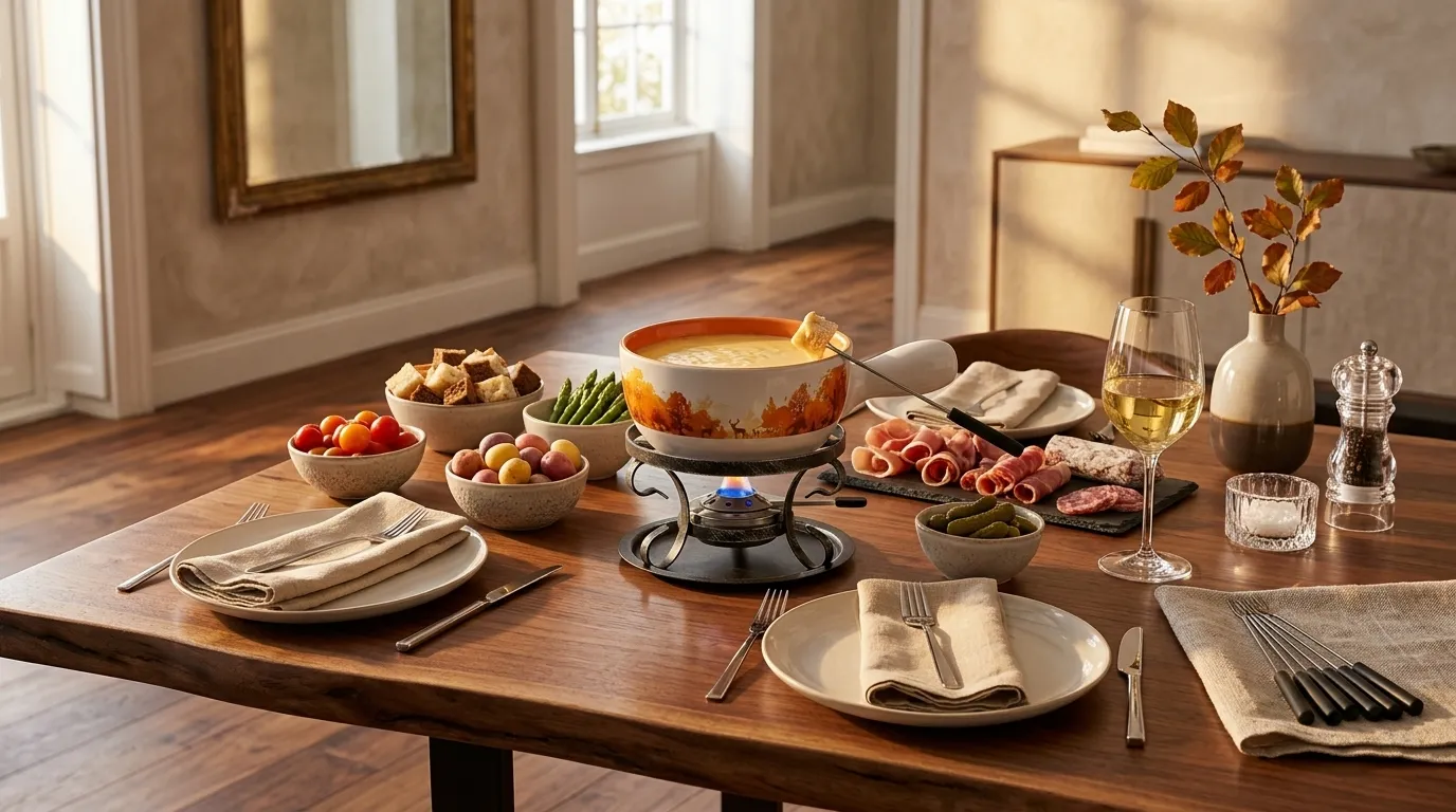 panela de fondue de cerâmica para sobremesa