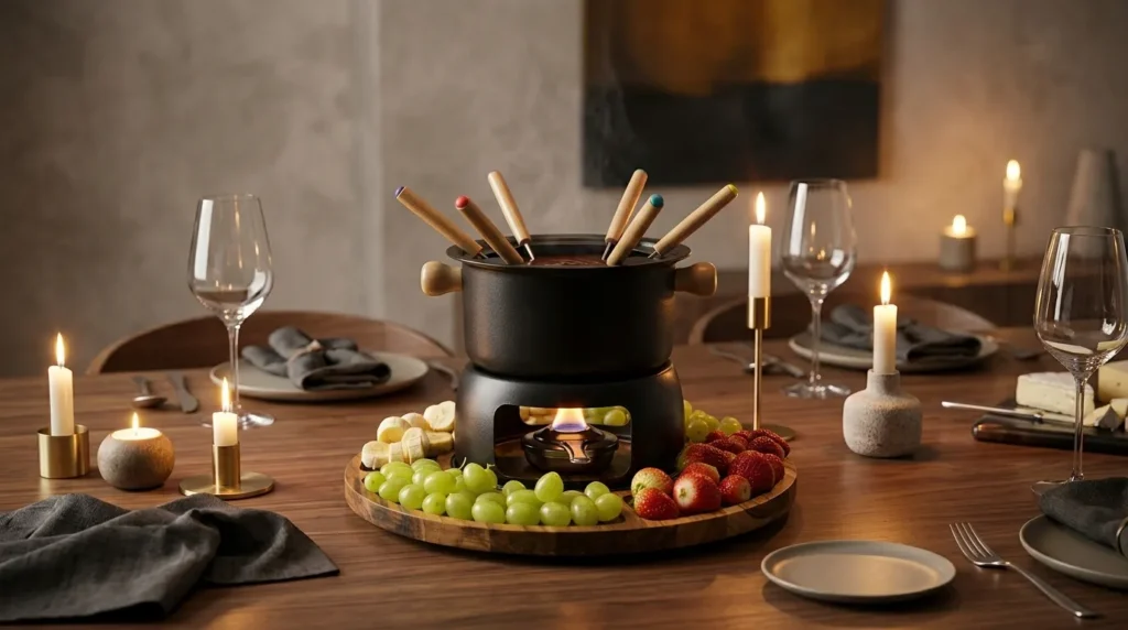 panela fondue eletrica temperatura ajustavel