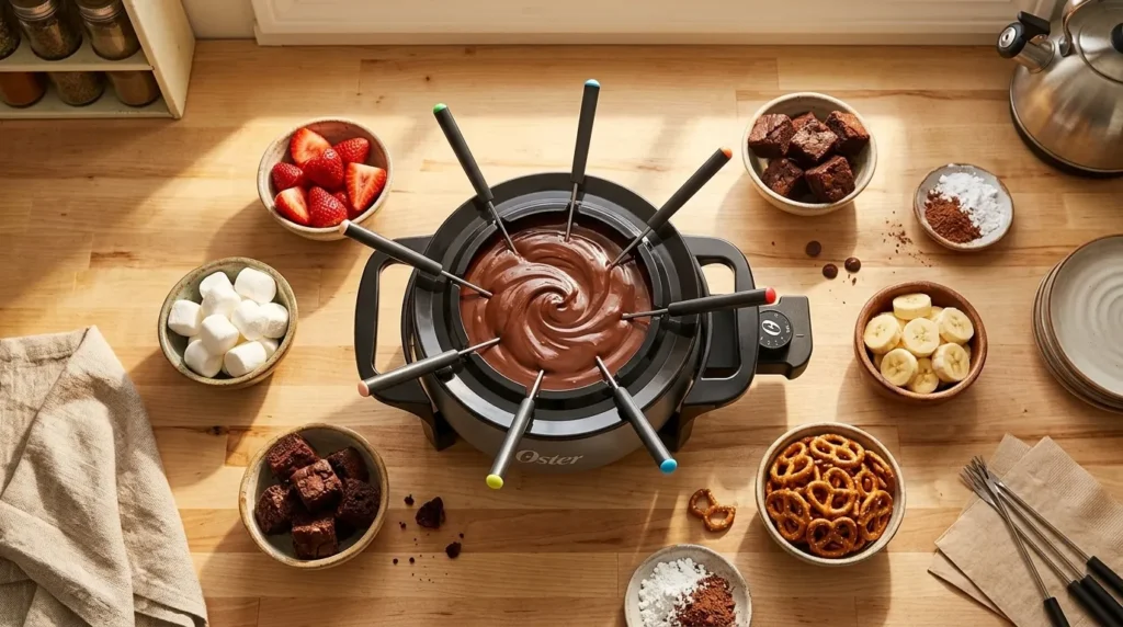 panela fondue kit completo presente