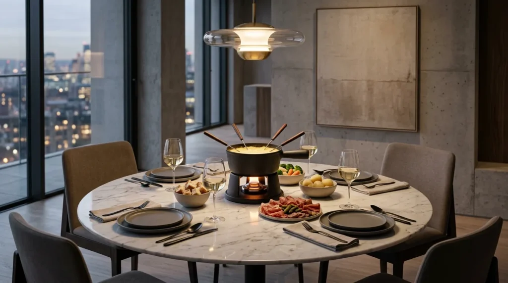 panela fondue queijo chocolate versatil