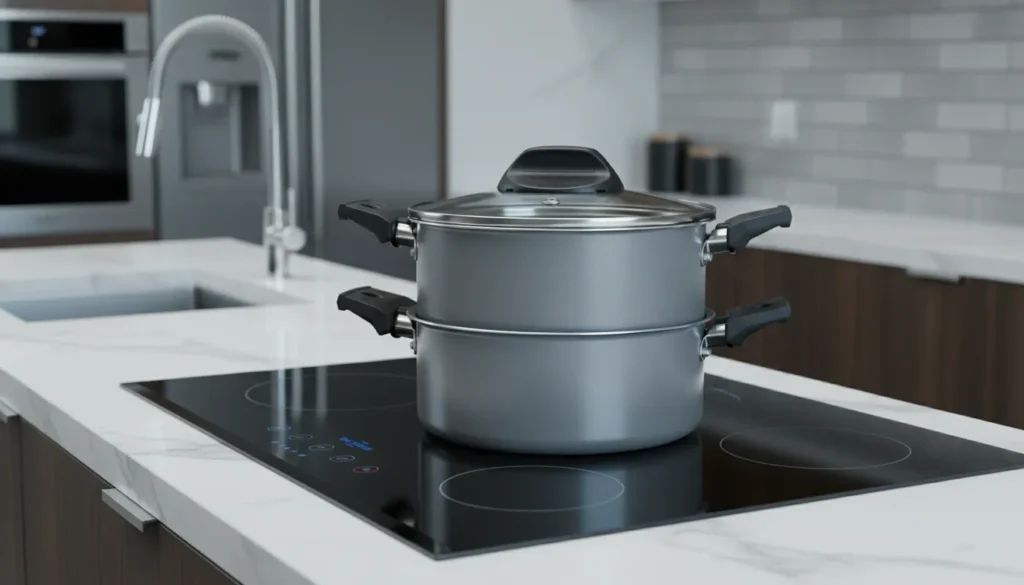 panela vapor cesto removivel pratico
