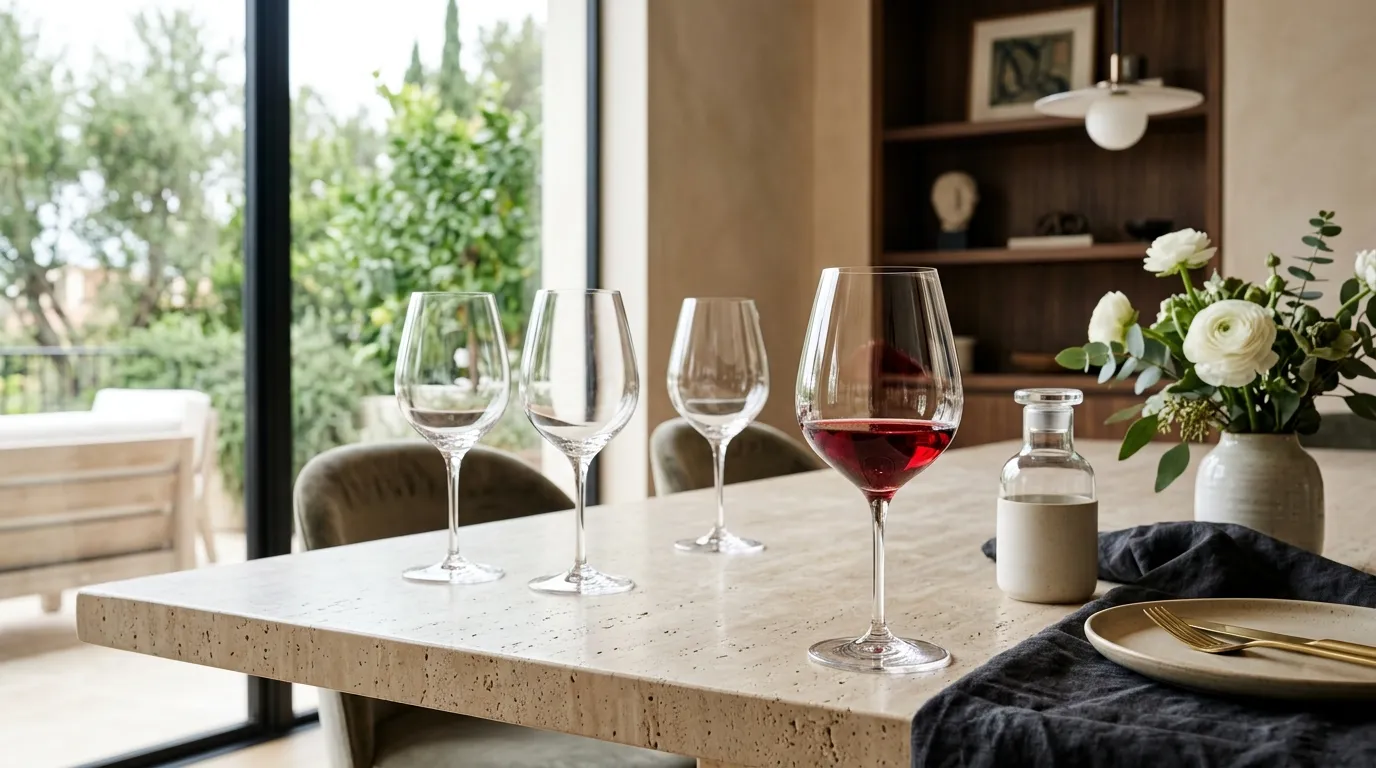 como deixar a taça de vinho brilhando sem manchas